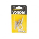 GANCHO COM BUCHA 4,4X70/8mm VONDER